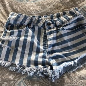 Denim shorts